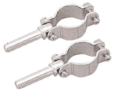 ZINC PLATED STEEL CLAMP ON OAR LOCKS (SEA DOG LINE) 1/2" 2" 1" 5 3/8" 1 pr. Standard